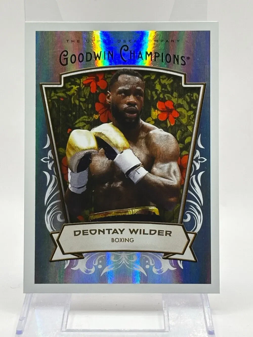 2026 Upper Deck Goodwin Champions Deontay Wilder Rainbow Refractor Boxing